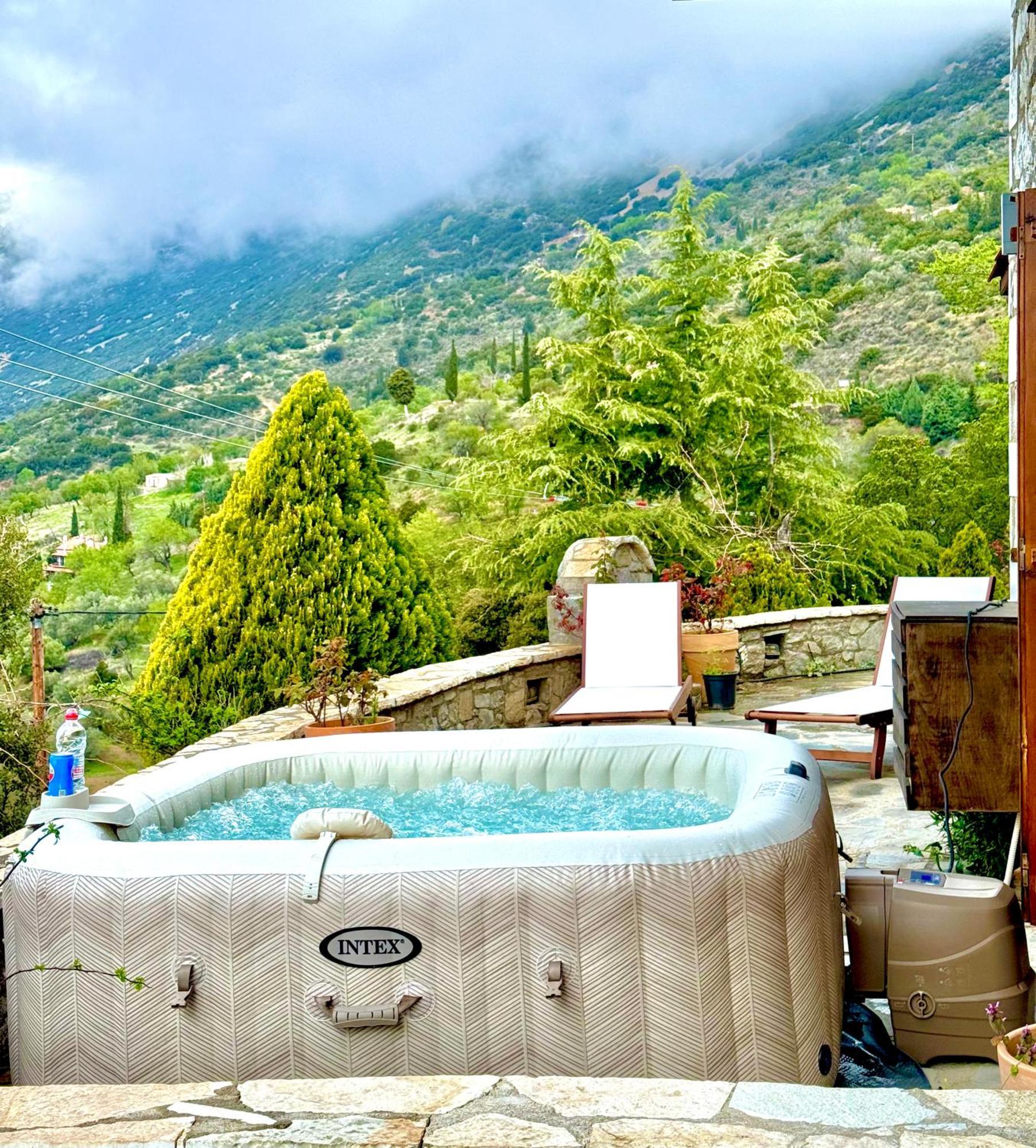 Rock Dandy Deluxe Chalet In Arachova - Delphi, Sauna, Prv Parking, Amazing View Bagian luar foto
